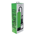 Pomp manual PUMPED Basic Pump 2, pentru mărirea penisului si imbunatatirea performantelor sexuale, 31 cm, verde